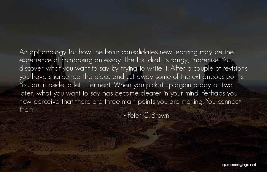 Marjaneh Ravai Quotes By Peter C. Brown