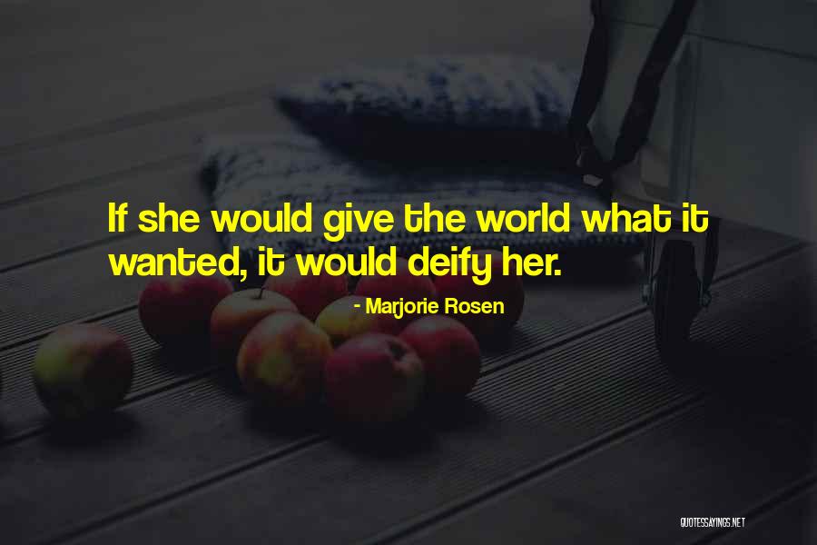 Marjorie Rosen Quotes 1105992 Marjorie Rosen Quotes 1105992