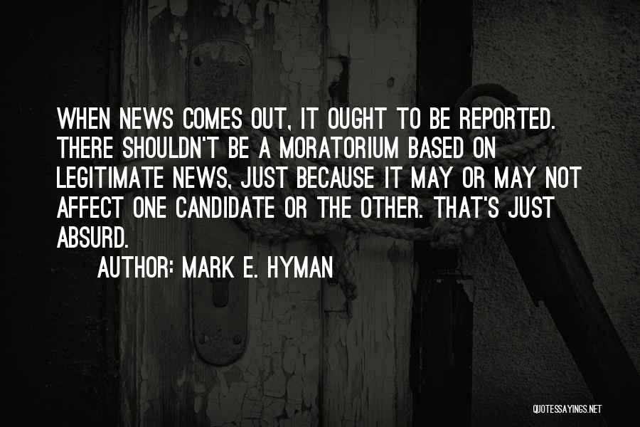 Mark E. Hyman Quotes 455086