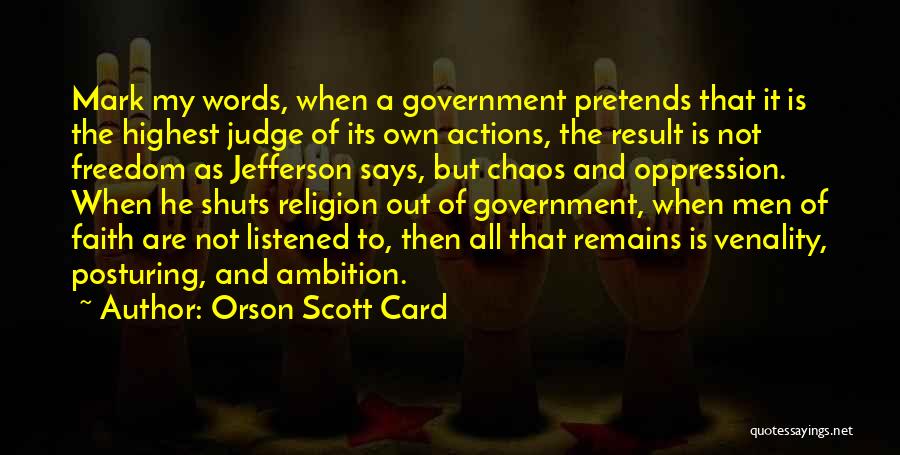 Mark Jefferson Quotes By Orson Scott Card