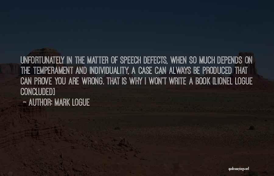 Mark Logue Quotes 1112109