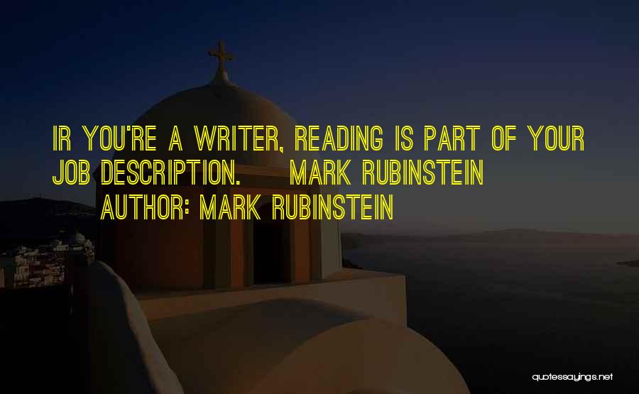 Mark Rubinstein Quotes 1206207