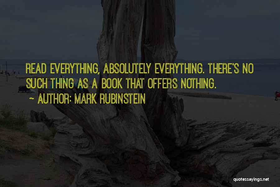 Mark Rubinstein Quotes 91301