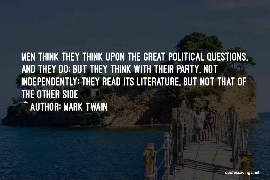 Mark Twain Political Quotes By Mark Twain