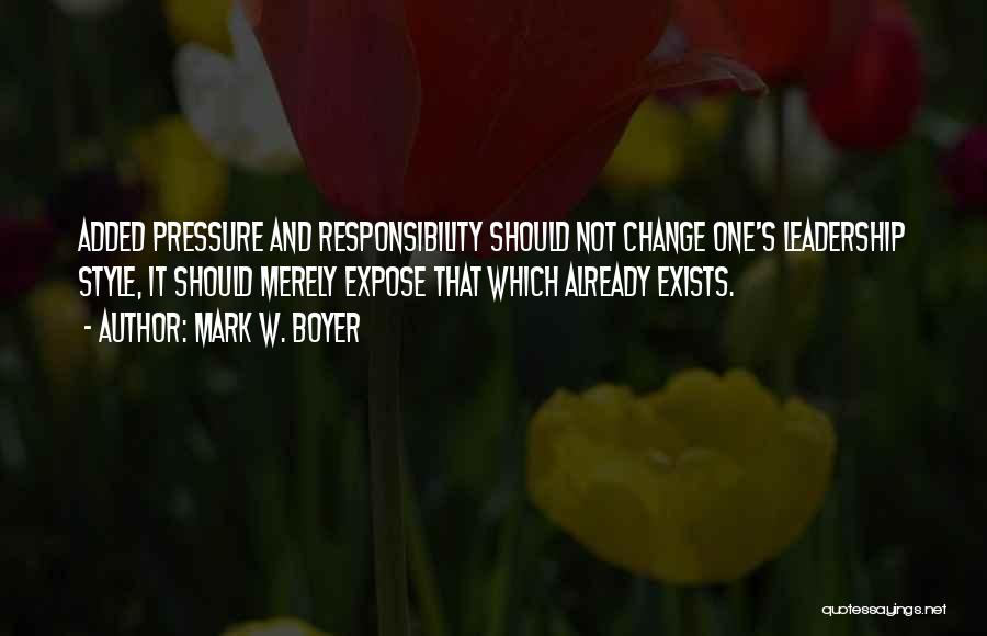 Mark W. Boyer Quotes 1467088