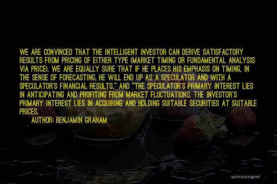 Market Analysis Quotes By Benjamin Graham