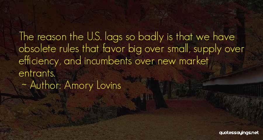 Market Efficiency Quotes By Amory Lovins