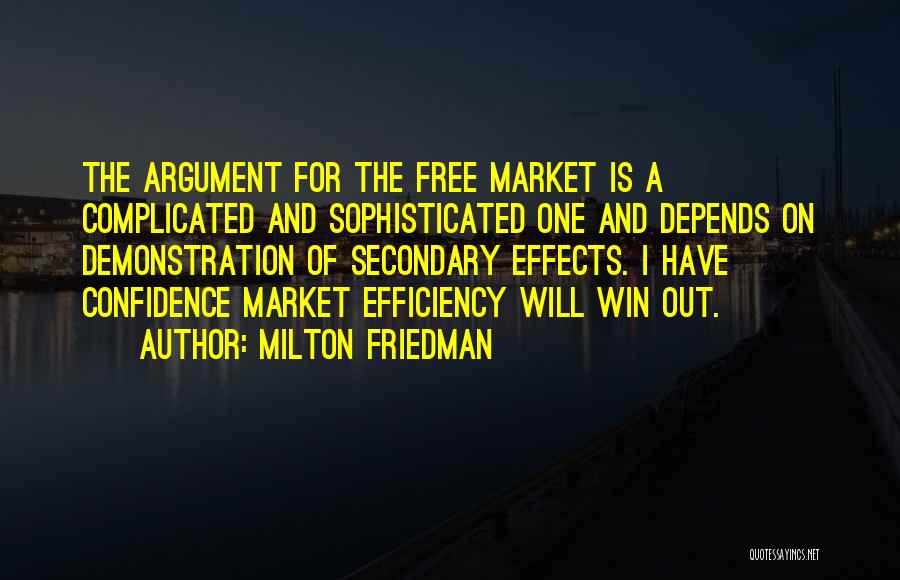Market Efficiency Quotes By Milton Friedman