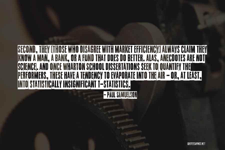 Market Efficiency Quotes By Paul Samuelson