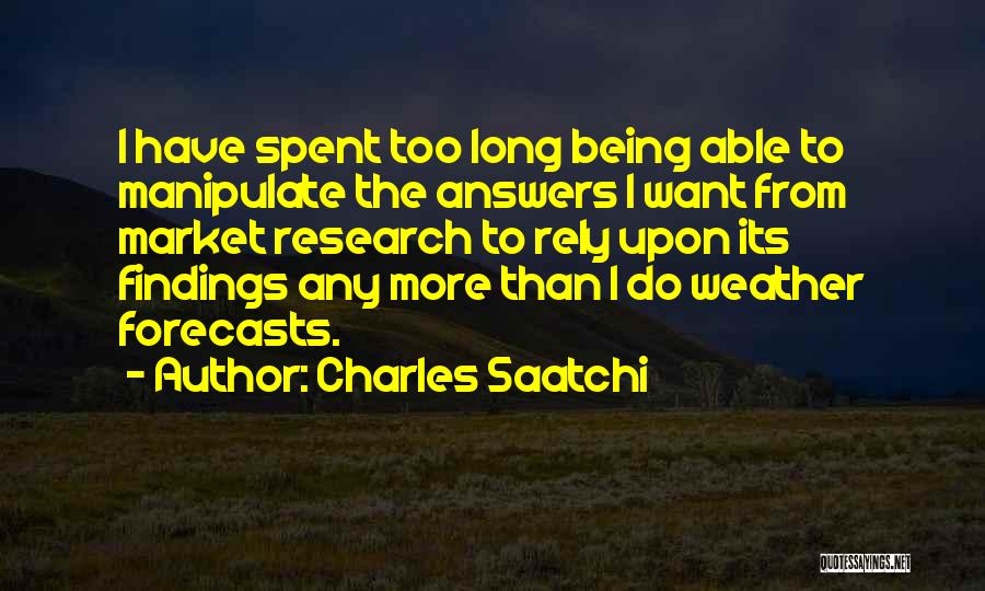 Market Research Quotes By Charles Saatchi