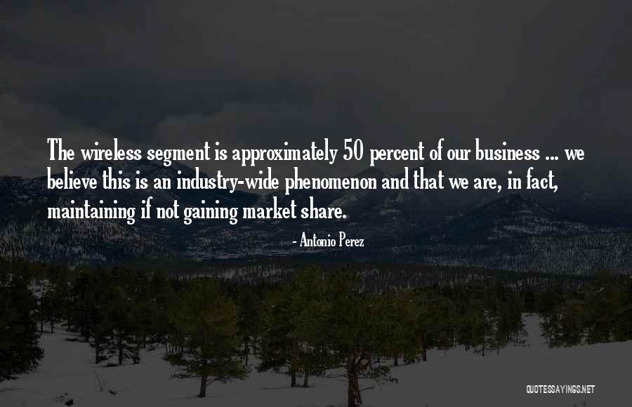 Market Segment Quotes By Antonio Perez Market Segment Quotes By Antonio Perez