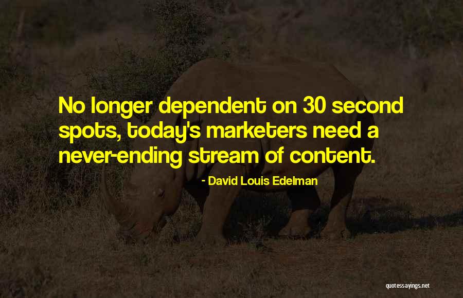 Marketers Quotes By David Louis Edelman