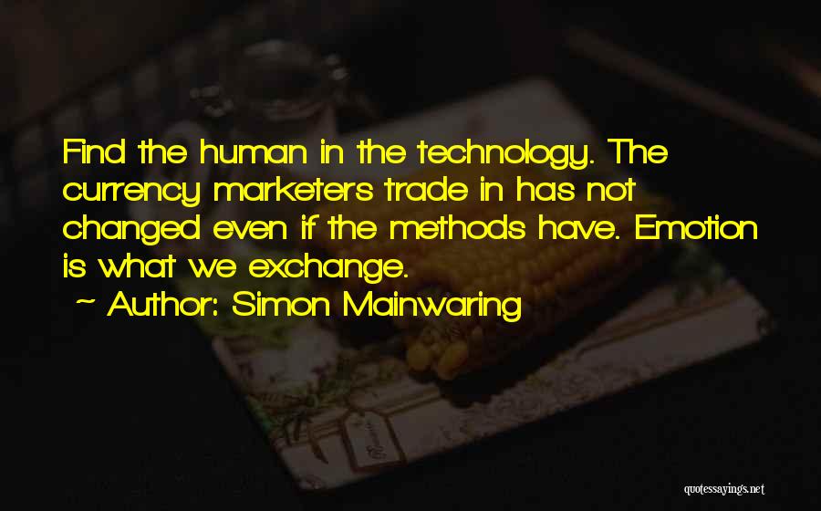 Marketers Quotes By Simon Mainwaring