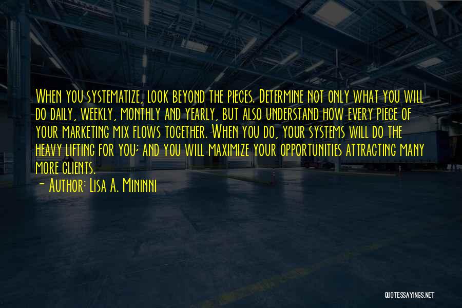 Marketing Mix Quotes By Lisa A. Mininni