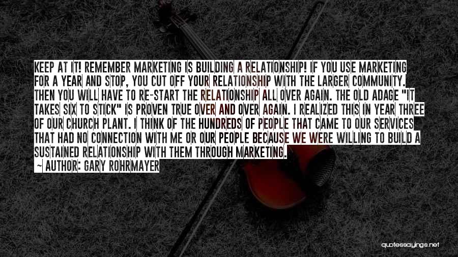 Marketing Quotes By Gary Rohrmayer