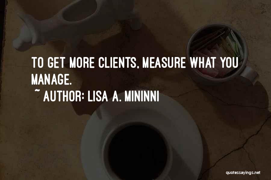 Marketing Quotes By Lisa A. Mininni
