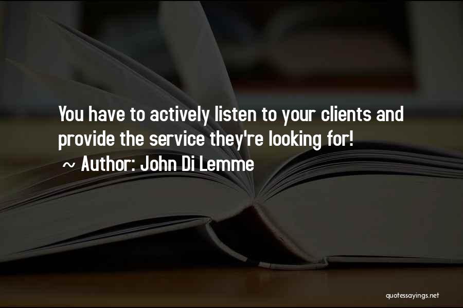 Marketing Your Business Quotes By John Di Lemme