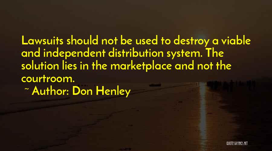 Marketplace Quotes By Don Henley