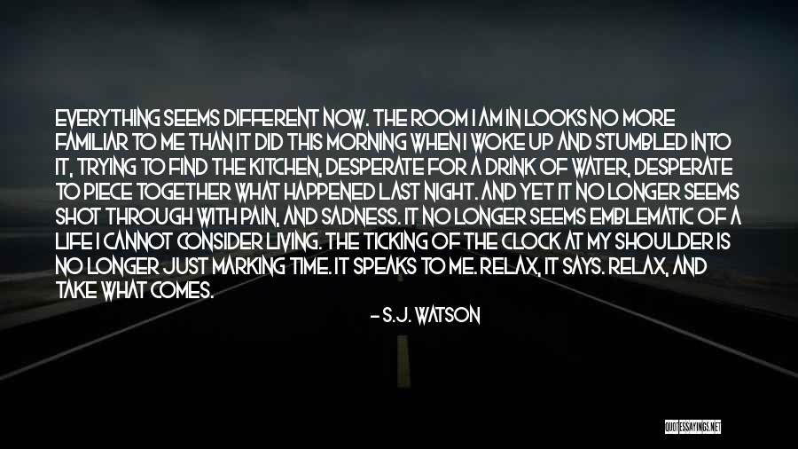 Marking Time Quotes By S.J. Watson Marking Time Quotes By S.J. Watson