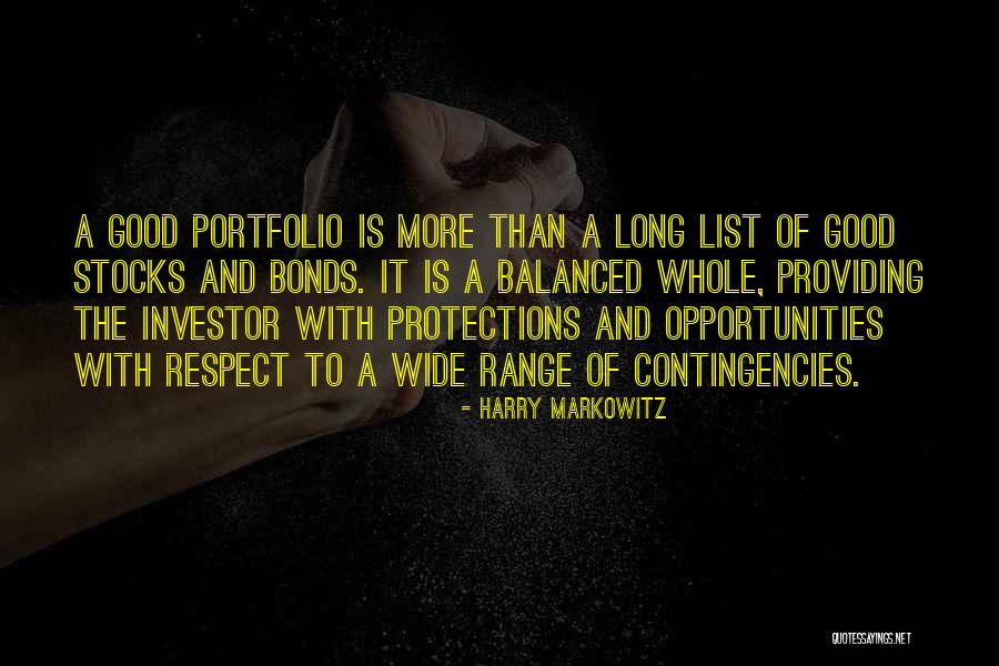 Markowitz Portfolio Quotes By Harry Markowitz Markowitz Portfolio Quotes By Harry Markowitz