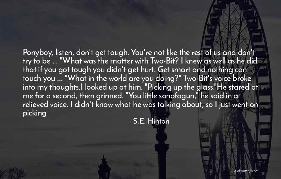 Marotte Et Charlie Quotes By S.E. Hinton Marotte Et Charlie Quotes By S.E. Hinton