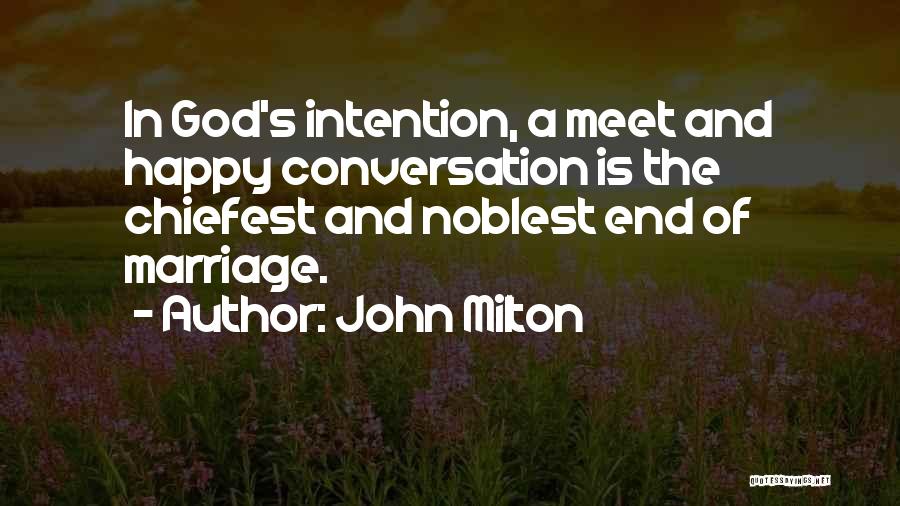 Marriage And God Quotes By John Milton