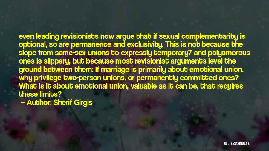Marriage Arguments Quotes By Sherif Girgis