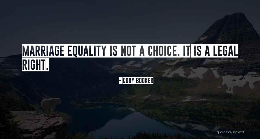 Marriage Equality Quotes By Cory Booker