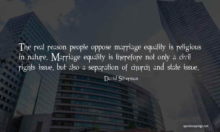 Marriage Equality Quotes By David Silverman