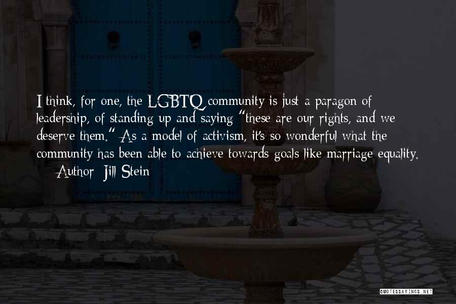 Marriage Equality Quotes By Jill Stein