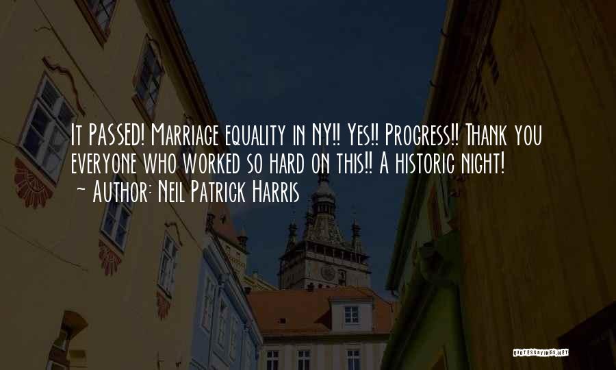 Marriage Equality Quotes By Neil Patrick Harris