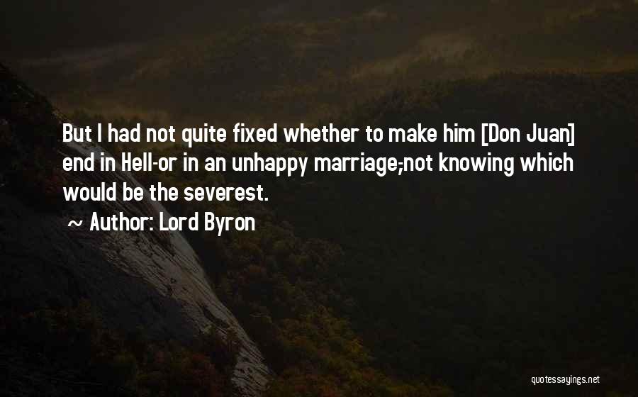 Marriage Fixed Quotes By Lord Byron