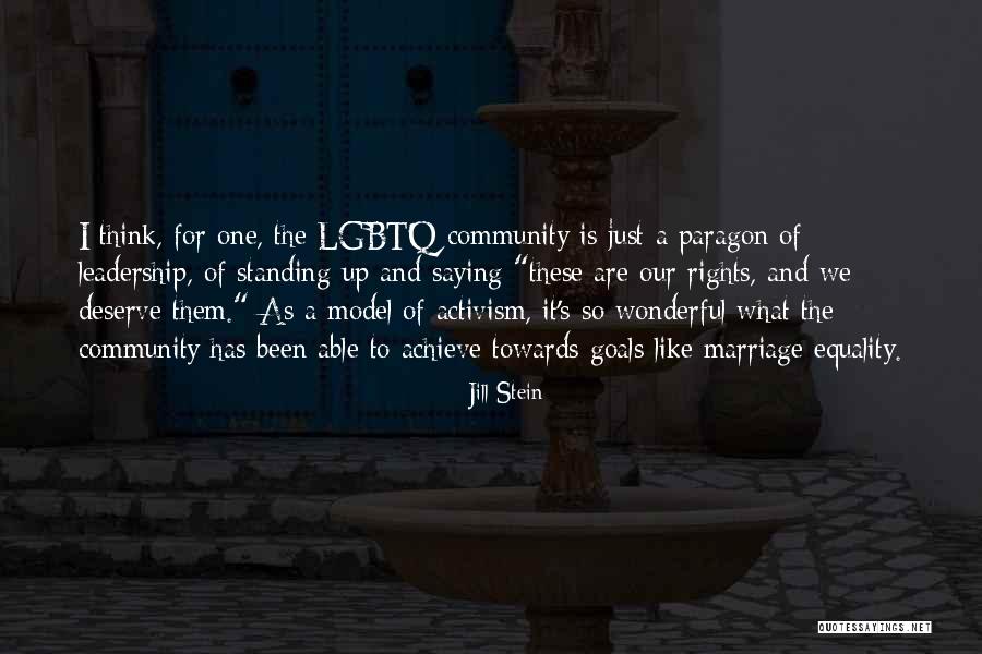 Marriage Goals Quotes By Jill Stein Marriage Goals Quotes By Jill Stein