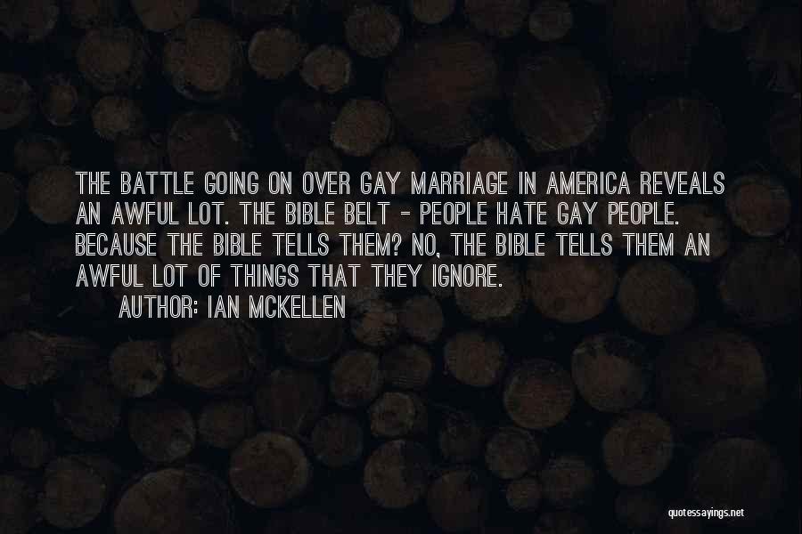 Marriage In The Bible Quotes By Ian McKellen