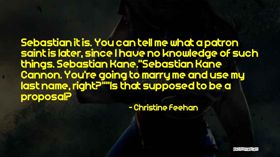 Marriage Last Name Quotes By Christine Feehan