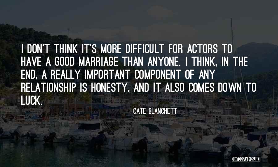 Marriage More Important Quotes By Cate Blanchett Marriage More Important Quotes By Cate Blanchett