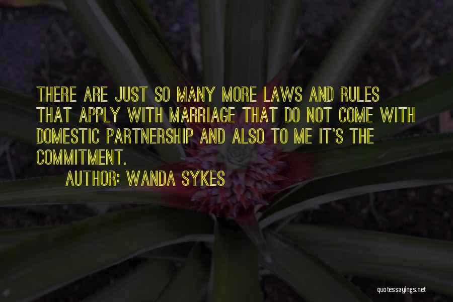 Marriage Partnership Quotes By Wanda Sykes