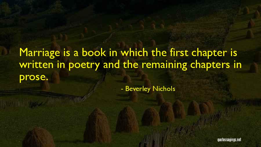 Marriage Poetry Quotes By Beverley Nichols Marriage Poetry Quotes By Beverley Nichols