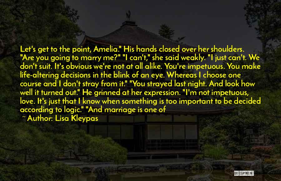 Marriage Settled Quotes By Lisa Kleypas