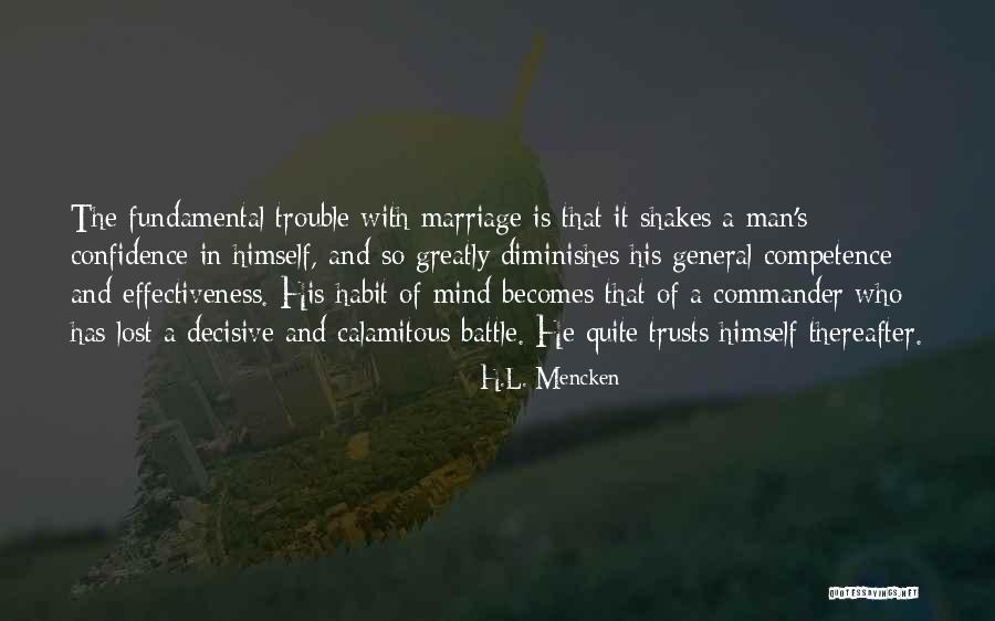 Marriage Trouble Quotes By H.L. Mencken