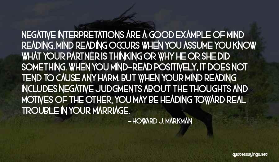 Marriage Trouble Quotes By Howard J. Markman