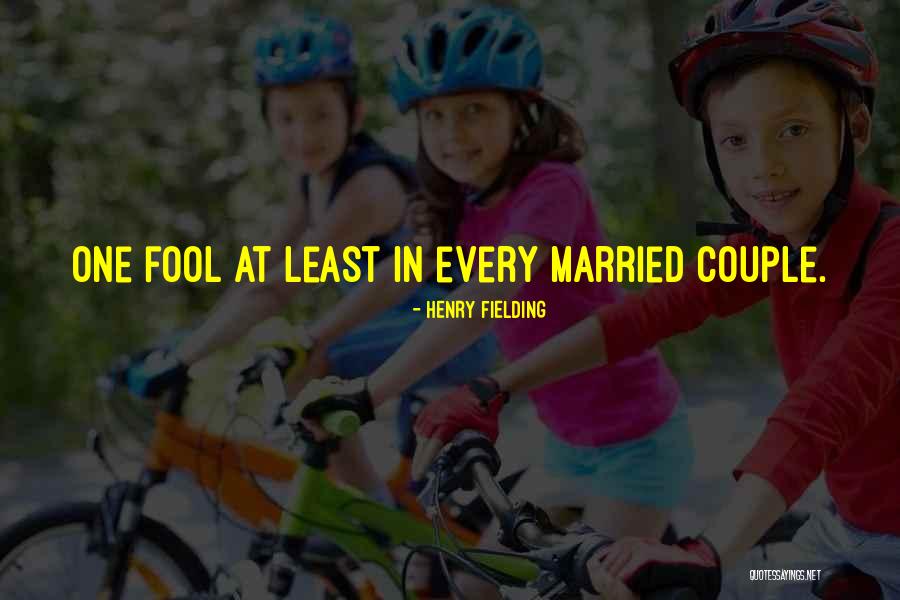 Married Couple Quotes By Henry Fielding