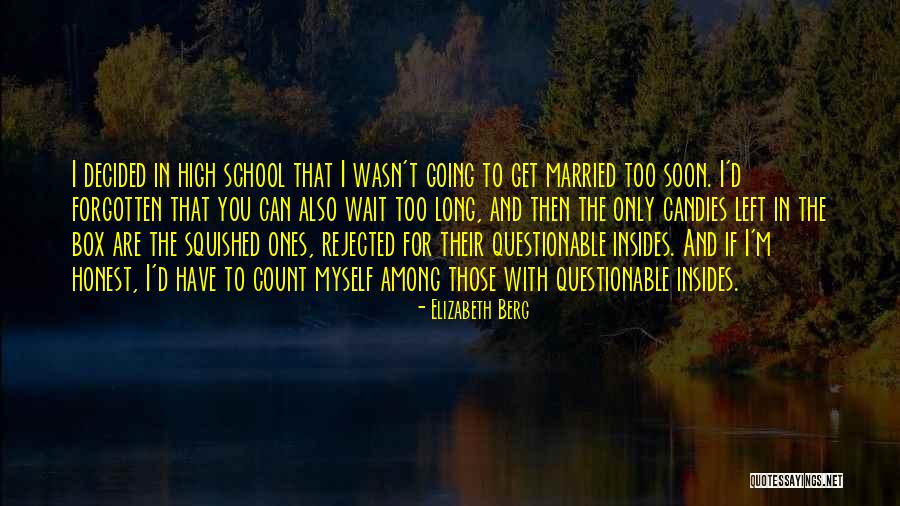 Married To Myself Quotes By Elizabeth Berg Married To Myself Quotes By Elizabeth Berg
