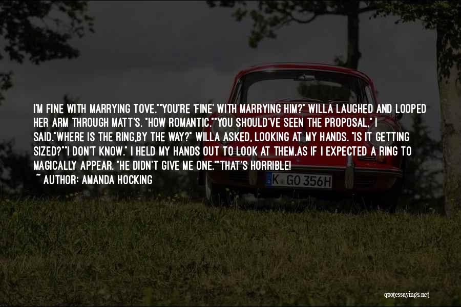 Marrying Him Quotes By Amanda Hocking