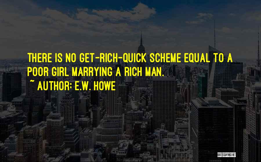 Marrying Rich Quotes By E.W. Howe