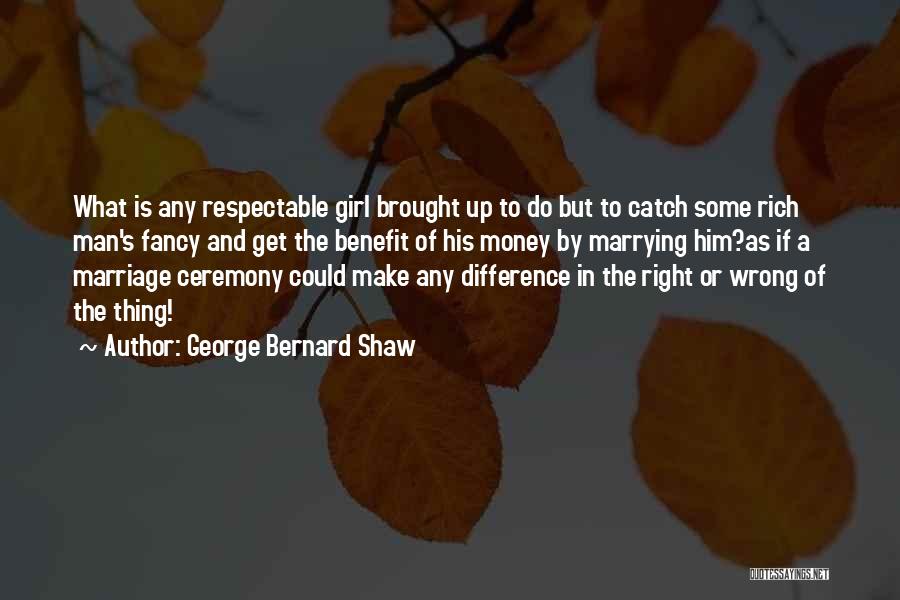 Marrying The Right Man Quotes By George Bernard Shaw