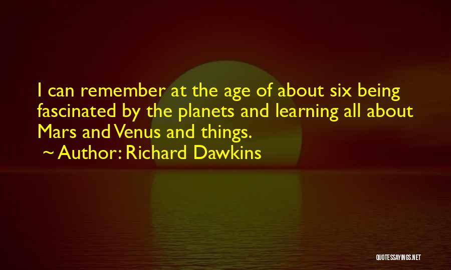 Mars And Venus Quotes By Richard Dawkins