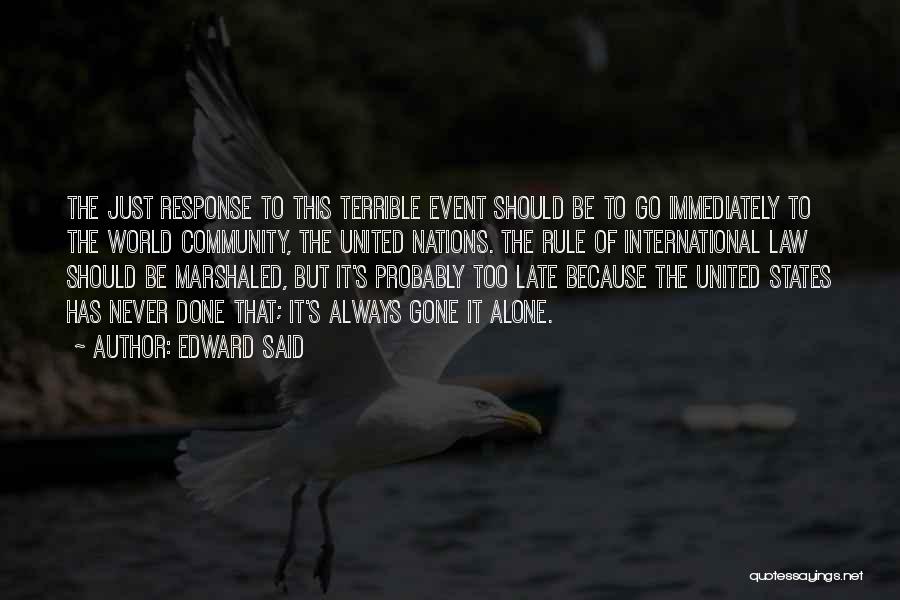 Marshaled Quotes By Edward Said