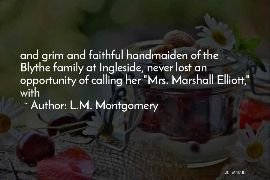 Marshall Quotes By L.M. Montgomery