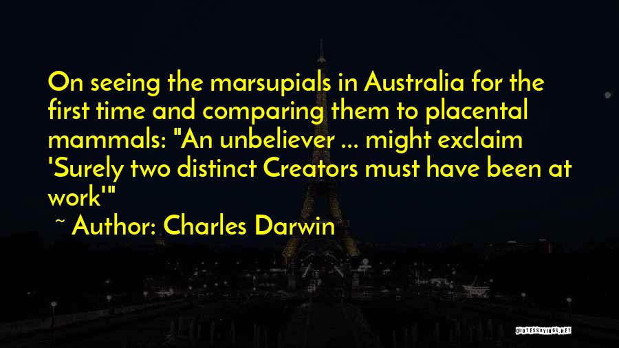 Marsupials Quotes By Charles Darwin